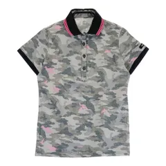 サイズ：M ADIDAS GOLF アディダスゴルフ adipure N60078 半袖ポロシャツ カモフラ柄 グレー系 [240101600974] ゴルフウェア レディース ストスト