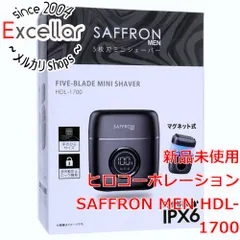 [bn:12] ヒロコーポレーション　5枚刃ミニシェーバー SAFFRON MEN　HDL-1700　チャコール