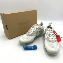 【中古品】NIKE ナイキ × Off-White オフホワイト 別注 コラボ AIRVAPORMAX SNEAKERS FK AA3831-100 エアヴェイパーマックス スニーカー 靴 シューズ 【160-260129-ko-02-tei】