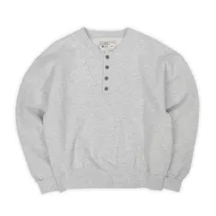 ラッセル × エルエルビーン RUSSELL × L.L.Bean 90s 90年代 ヘンリーネック ブランク 無地 OEM アメリカ製 USA製 ヴィンテージ アメリカ 古着 スウェット トレーナー 霜降りグレー L【中古】