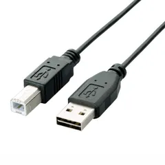 【送料無料】エレコム USBケーブル USB2.0 リバーシブルコネクタ A-Bタイプ 3m ブラック U2C-DB30BK