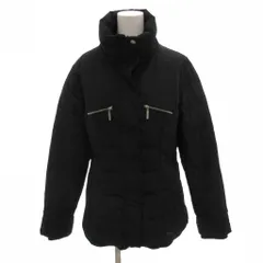 ザラ ZARA ダウンジャケット ブルゾン M 黒 ブラック スタンドカラー ジップポケット /FF ■GY99