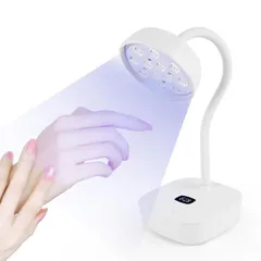 【送料無料】Tanosimi UV LEDネイルライト USB充電式 硬化ライト コードレスジェルネイル 2段階タイマー ネイルドライヤー 12LED 自動感知センサー uvライト レジン用ライト 360°調整可能 高速硬化 セルフ用 プロ用 手足両用 自宅用