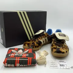 【中古品】adidas アディダス × WALES BONNER ウェールズボナー 別注 コラボ SAMBA PONY LEO LOW SNEAKERS IE0578  サンバ ポニー レオ ロー スニーカー 靴【161-260129-ko-10-tei】