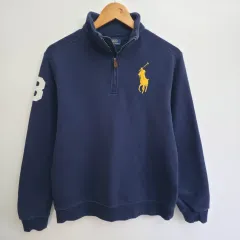M ポロラルフローレン ビックポニー 쿼터ジップアップ スウェットシャツ