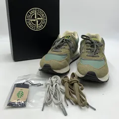 【中古品】NEW BALANCE ニューバランス × STONE ISLAND ストーンアイランド コラボ 574 LEGACY GREEN SNEAKERS U574LGST レガシー グリーン スニーカー 靴【162-260129-ko-15-tei】のサムネイル