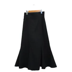 ダブルクローゼット w closet マーメイドスカート ロング シンプル ブラック 黒 /KT33
