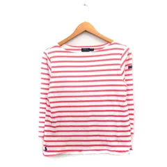 ポロ ラルフローレン POLO RALPH LAUREN 国内正規品 カットソー Tシャツ 七分袖 コットン ボーダー S ピンク /KT31