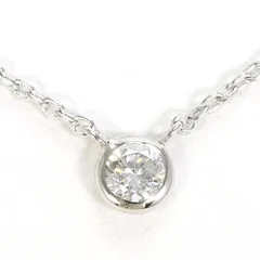 ヴァンドーム青山  PT900/プラチナ PT850/プラチナ ネックレス ダイヤモンド 0.09ct 総重量約1.9g 約40cm