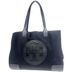 TORY BURCH トリーバーチ トートバッグ ショルダーバッグ ブラック ナイロン レザー 09BS275