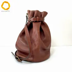 #anb マルベリー Mulberry ショルダーバッグ 茶 巾着ショルダーバッグ レザー レディース [983845]のサムネイル