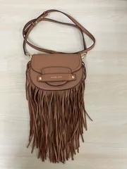 P/MICHAEL KORS マイケルコース　フリンジレザーサドルバック