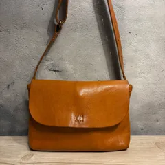 SLOW レザー ショルダーバッグ キャメル 本革 フラップ 日本製 548のサムネイル