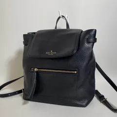 2601-32｜美品｜ケイトスペード リュックサック レザー ブラック