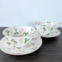 ウエッジウッド　ワイルドストロベリー　カップ＆ソーサ―　2客