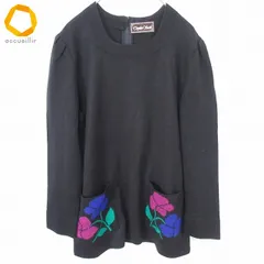 斉藤都世子 サイトウトヨコ ニット セーター 花モチーフ レディース [w993188]のサムネイル