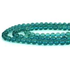 ○1連販売○ブルーフローライト【丸玉】6mm【天然石 ビーズ パワーストーン】