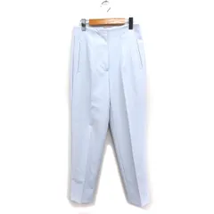 ザラ ZARA ハイウエスト テーパードパンツ センタープレス 無地 S ライトブルー /FT20
