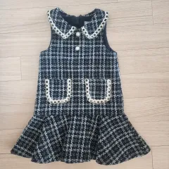 女の子 冬 ONE PIECE ツイード CHECK ONE PIECE 110 女の子 ONE PIECE