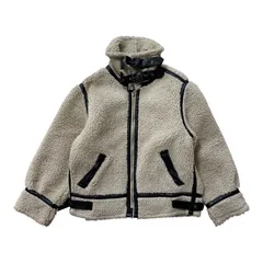 Ungrid ボアムートン風ジャケット アイボリー M レディース カジュアル【ZK82】