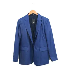 コムサイズム COMME CA ISM タグ付き テーラードジャケット ブレザー シンプル 9 ブルー 青 /KT16
