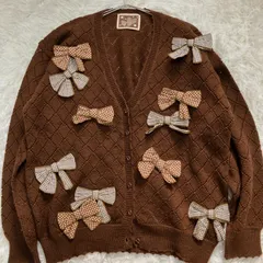 ケティ　リボン　カーディガン