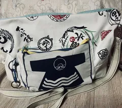 和柄　半纏　酒屋前掛け風　縁起　トートバッグ