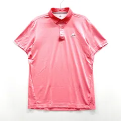 サイズ：L ADIDAS GOLF アディダスゴルフ DW7696 半袖ポロシャツ  ピンク系 [240101604893] ゴルフウェア メンズ ストスト