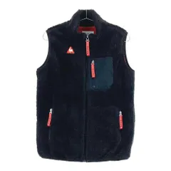 サイズ：L LE COQ GOLF ルコックゴルフ  ボア ジップベスト  ブラック系 [240101615425] ゴルフウェア レディース ストスト