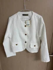 t view ツイード ジャケット アイボリー FREE 新品