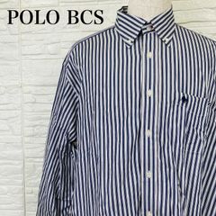 POLO British Country Spirit ポロビーシーエス 3L 大きいサイズ 長袖シャツ ストライプ メンズ 0185K