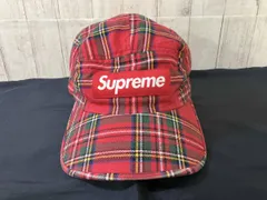 Supreme シュプリーム Washed Chino Twill Camp Cap キャップ レッド系チェック柄 