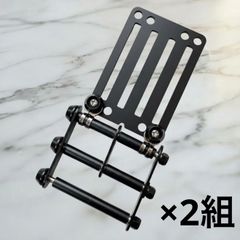 2組 オリジナルベルトループ付き2連チェーン オールゴールド ニックス