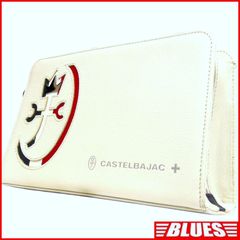 CASTELBAJAC カステルバジャック セカンドバッグ メンズ 本革 クラッチバッグ レザー 白 アイボリー セカンドバッグ一覧←SEULB屋着古← NR4793