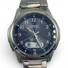 ◼︎カシオ CASIO ウェーブセプター WVA-M630 タフソーラー 電波時計 ネイビー文字盤 デジアナ