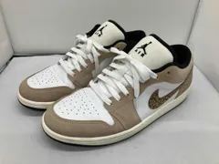 NIKE スニーカー NIKE ナイキ エアジョーダン1 ロー SE ブラウンエレファント サファリ DZ4130-201 ベージュ ホワイト 28.0cm