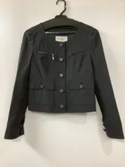 ボディドレッシングデラックス ボディ ドレッシングデラックス ノーカラージャケット 黒 サイズ36