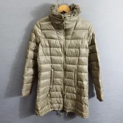 CLASS roberto cavalli クラス ロベルトカバリ 中綿 ダウン コート ダブルジップ ファー着脱可 レディース USA 8 カーキ系 A767のサムネイル