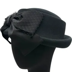 CA4LA FAIRY HAT4 トークハット CAM50156 ブラック ウール レディース その他ファッション雑貨