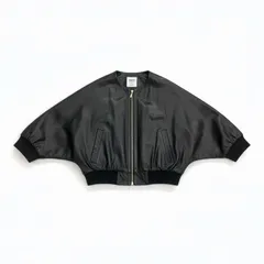 EMMETI エンメティ TILLY レザードルマンスリーブジャケット ブラック 40 9531-24