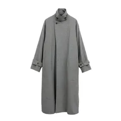 ATON エイトン MERINO COLLEGE FLANNEL RAIL COAT メリノ カレッジ フランネルレール コート グレー 01 SCAGSW0901のサムネイル