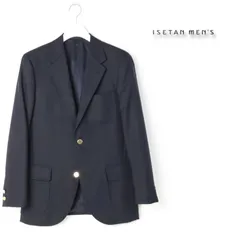 新品 イセタンメンズ 伊勢丹 【定番】JAPAN CRAFT CLOTH ホップサックブレザー 紺 ブレザー ジャケット ISETAN MEN'S 金釦 総裏 紺ブレ 本切羽 少訳SAMPLE品 日本製 N１ # 367のサムネイル