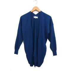ロペピクニック ROPE Picnic ロング カーディガン オープン 無地 ニット 38 ブルー 青 /FT6