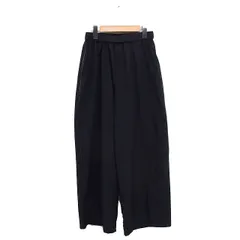 グローバルワーク GLOBAL WORK イージー ワイドパンツ 配色ライン フルレングス 無地 M ブラック 黒 /FT20