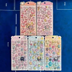 【正規品】サンリオ うるちゅるポップシール / キティ（ベビー） / マイメロディ（ベビー）/ マイメロディ&クロミ / サンリオキャラクターズ リトルツインスターズ・キティ・シナモロール・ポチャッコ・ポムポムプリン・ばつ丸・ウサハナ etc / 計5点