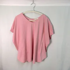 Earth music&ecology アースミュージックエコロジー アウトレットラウンドカットプルオーバー ピンク フリーサイズ □〇