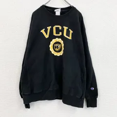 古着 used　Champion　チャンピオン　リバースウィーブ　スウェット/トレーナー　カレッジロゴ　黒　ブラック　XLサイズ　