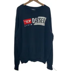 DIESEL　スウェット　長袖　トレーナー　トップス　クルーネック　裏毛　ブランドロゴ　プリント　オーバーサイズ　古着