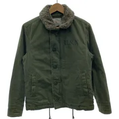 AVIREX　N-1　デッキジャケット　ブルゾン　フルボタン　ワンポイント　U.S.N　アメカジ　古着