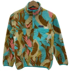 patagonia　フリース　プルオーバー　トップス　ハーフボタン　スナップボタン　総柄　アウトドア　古着